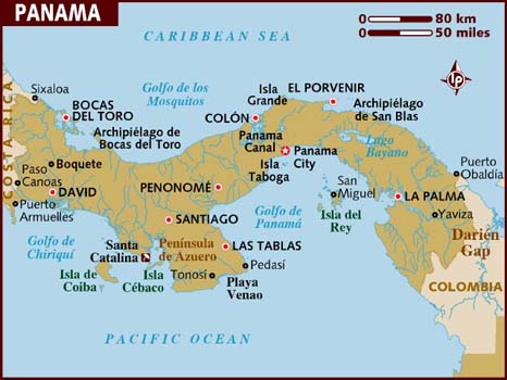 map of boquete panama